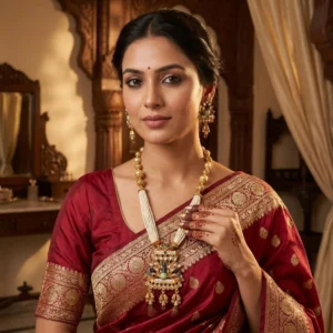 Feminine Elegant Morpankh Jewellery Sets