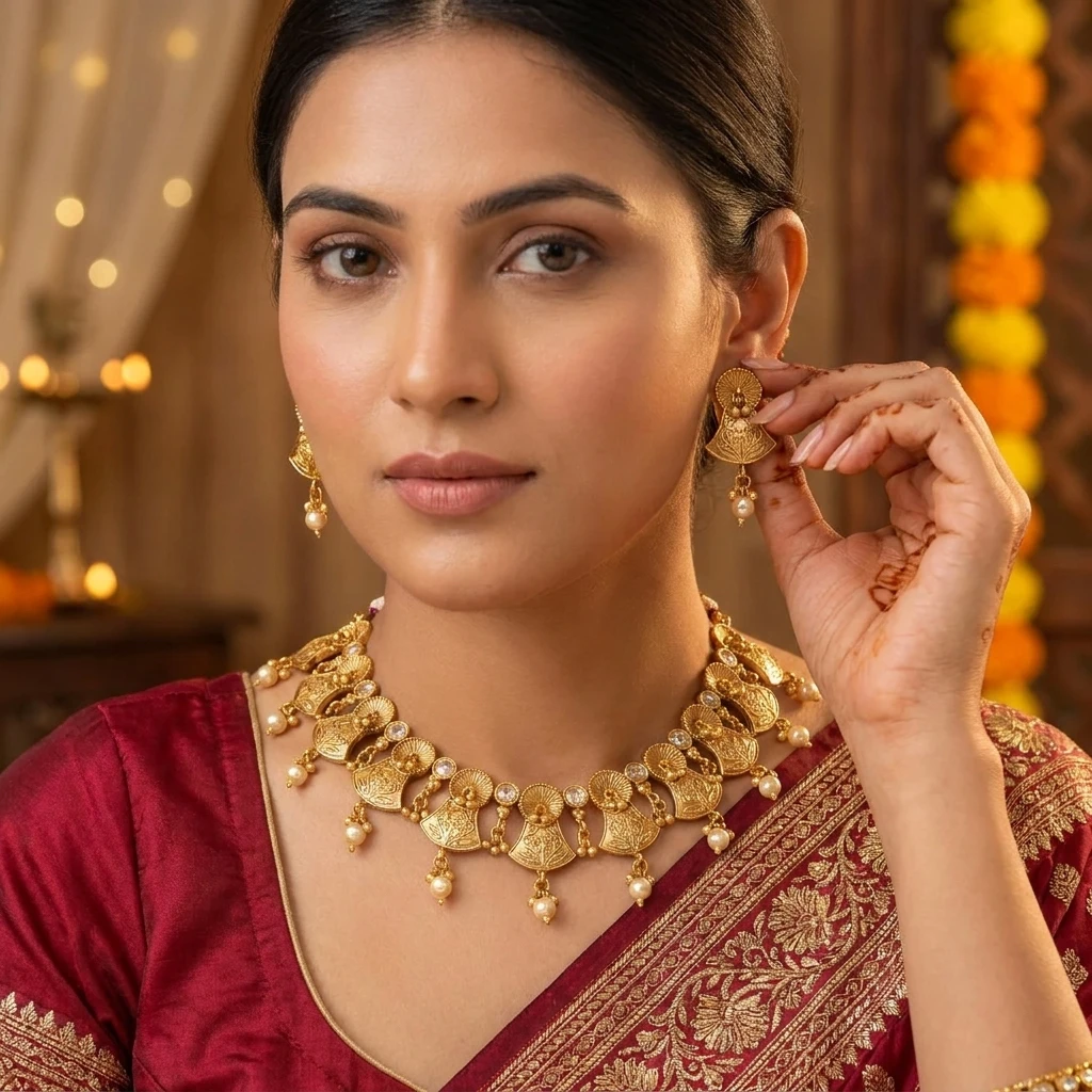 Best Gold Plated Necklace Set