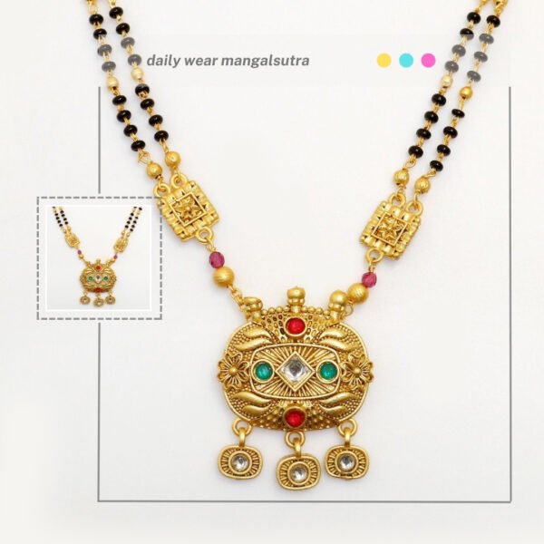 Daily Wear Gold Pleated Mangalsutra