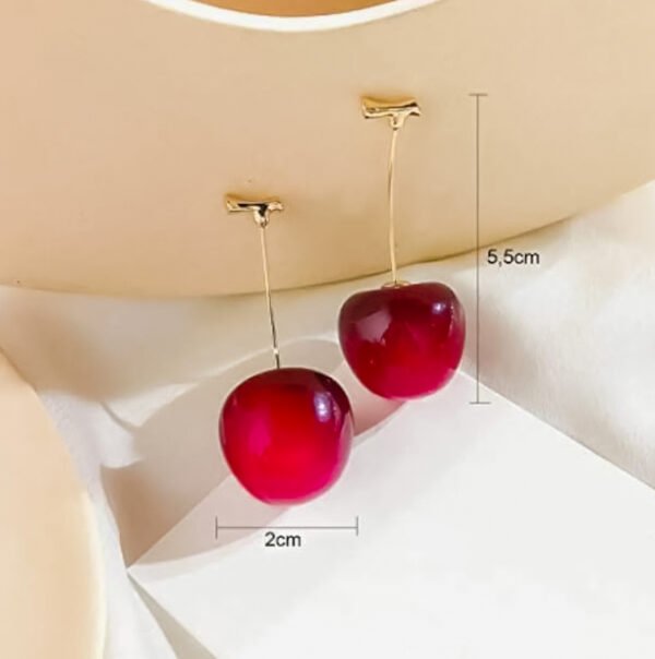 Trending Korean Style Red Cherry Earrings