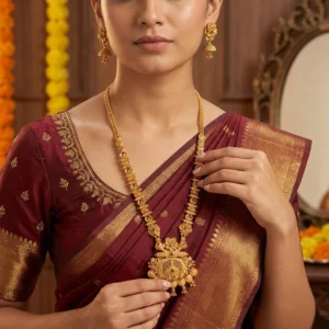 Gold Plated Long Necklace (4)