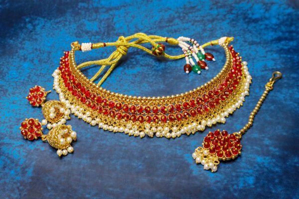 Gold Plated Red Choker