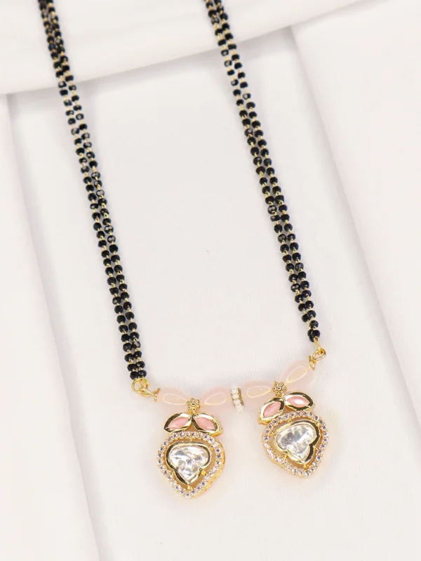 30 in AD Stone and Kundan Mangalsutra with Crystal Mala