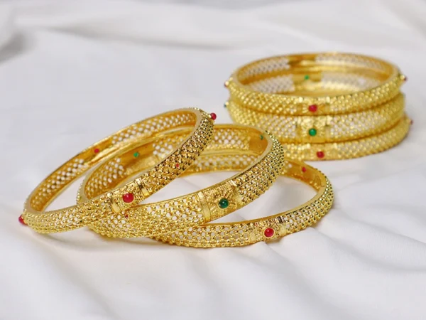 Alloy Gold Plated Bangle Set Pack of 6