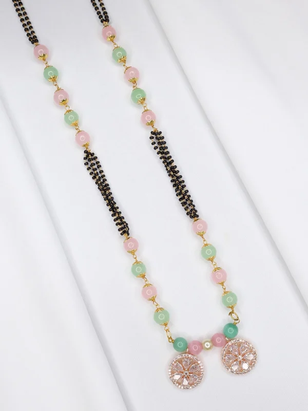 Fancy Rose Gold 36in Mangalsutra