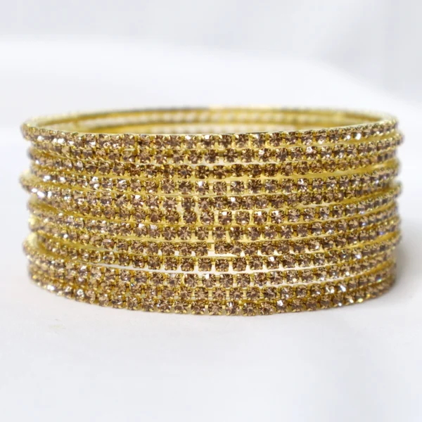 Gold Plated AD Stone Bangles