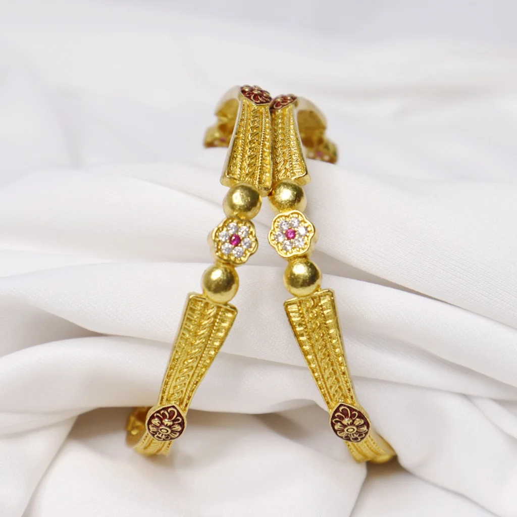 Gold Plated Bangles Set