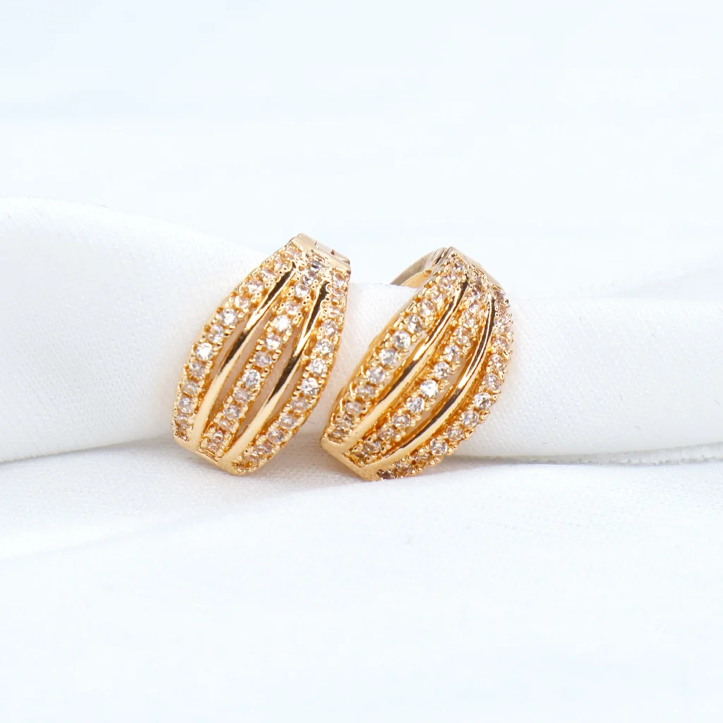 Rose Gold Plated Bali Earring
