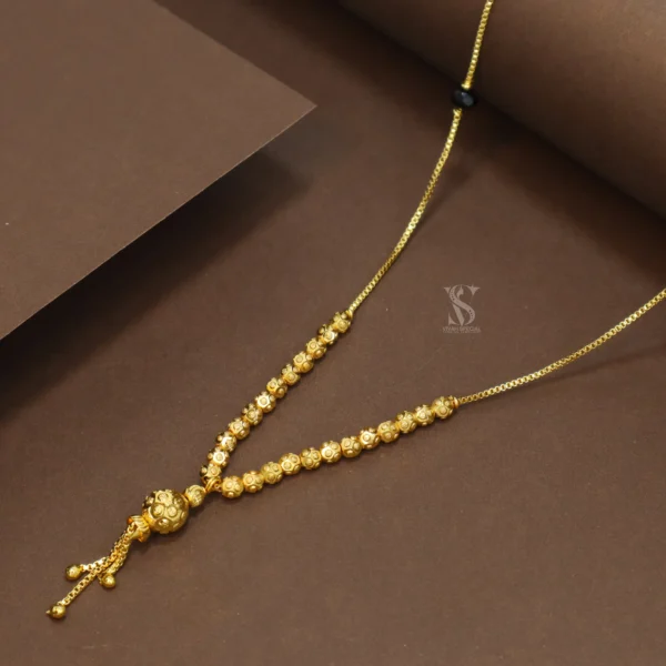 Attractive Designer Short Mangalsutra - Micro Gold Plated