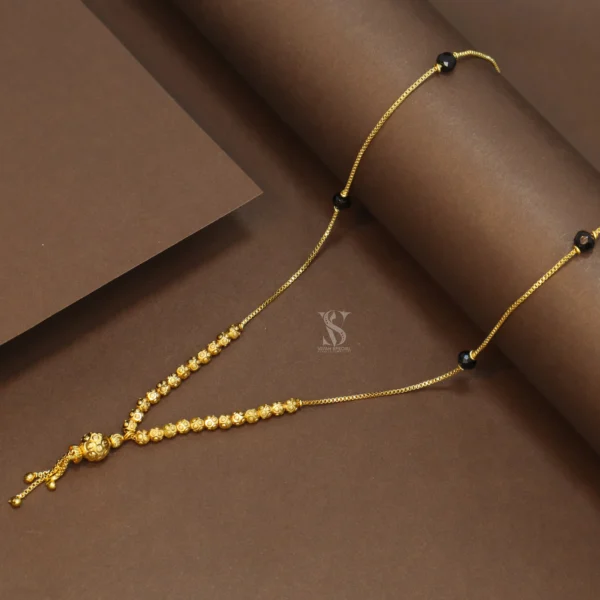 Attractive Designer Short Mangalsutra - Micro Gold Plated